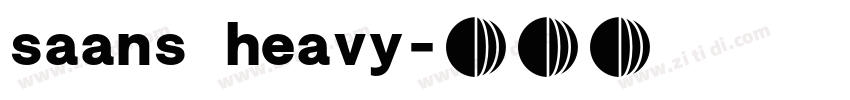 saans heavy字体转换